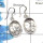 Black Rutile Cab - D SDE520 - Solid 92.5% Sterling Silver Natural Black Rutile Gemstone Plain Setting Earrings