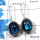 Labradorite Cab - G SDE529 - Natural Blue Fire Labradorite Gemstone 925 Sterling Silver Designer Earrings