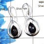 Pietersite Cab - B SDE533 - Solid 925 Sterling Silver Natural Blue Pietersite Cab Gemstone Designer Earrings