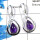 Amethyst Cab - F SDE533 - Solid 92.5% Sterling Silver Natural Purple Amethyst Gemstone Designer Earrings