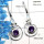 Amethyst Cut & Rainbow Moonstone Cab - O SDE534 - Indian Factory Made Solid 925 Sterling Silver Designer Earrings