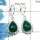 Green Onyx Cab - A SDE539 - Natural Green Onyx Pear Cab Gemstone 925 Sterling Silver Designer Earrings