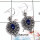 Lapis Cab - D SDE544 - Natural Blue Lapis Gemstone 925 Sterling Silver Handmade Designer Earrings