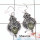 Prehnite Cab - C SDE545 - Indian Factory Made Solid 925 Sterling Silver Designer Dangle Earrings
