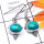 Blue Turquoise A - SDE954-Semiprecious Gemstone Fancy Earring