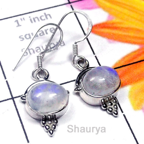 Rainbow C - SDE954-Semiprecious Gemstone Fancy Earring