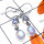 Rainbow D - SDE987-Exclusive Silver Designer Earring