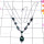 Melachite B - SDN999-Sterling Silver Lovely Gemstone Necklace