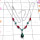 Crysocola O - SDN999-Sterling Silver Lovely Gemstone Necklace
