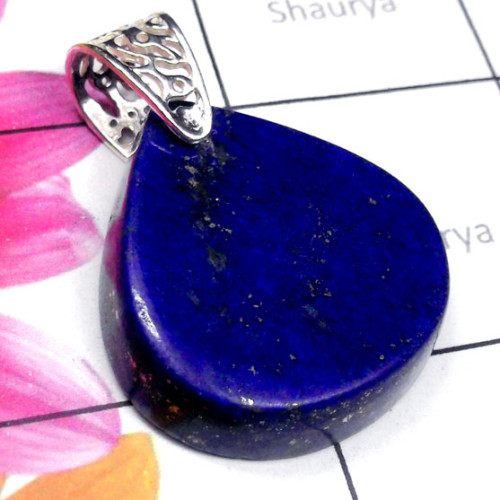 Lapis E - SDP998-Lapis Gemstone Beautiful Drilled Pendants