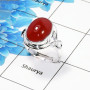 Carnelian Gemstone Designer Ring SDR443-C- 925 Sterling Silver With Carnelian Gemstone Wholesale Rings