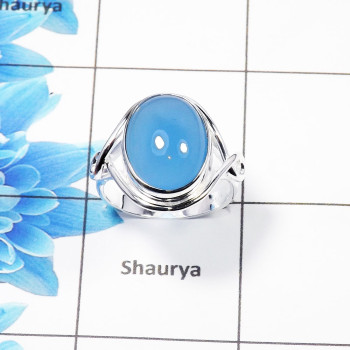 Chalcedony Gemstone Designer Ring SDR443-D- 925 Sterling Silver With Chalcedony Gemstone Wholesale Rings Chalcedony Gemstone Designer Ring SDR443-D- 925 Sterling Silver With Chalcedony Gemstone Wholesale Rings