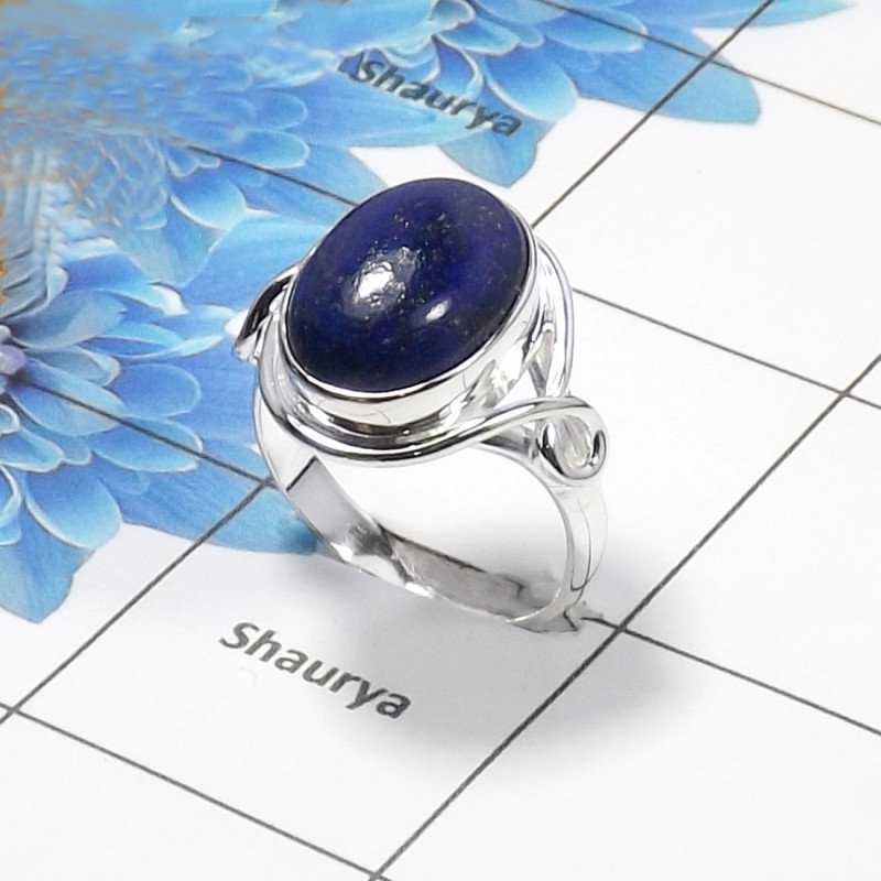 Lapis Lazuli Gemstone Designer Ring SDR443-G- 925 Sterling Silver With Lapis Lazuli Gemstone Wholesale Rings Lapis Lazuli Gemstone Designer Ring SDR443-G- 925 Sterling Silver With Lapis Lazuli Gemstone Wholesale Rings