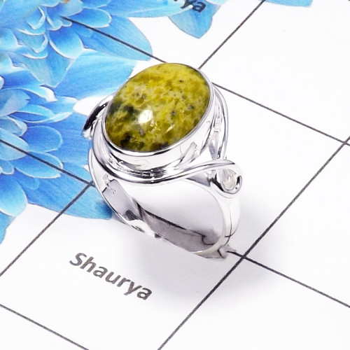 Connemara marble Gemstone Designer Ring SDR443-I- 925 Sterling Silver Connemara marble Gemstone Wholesale Rings