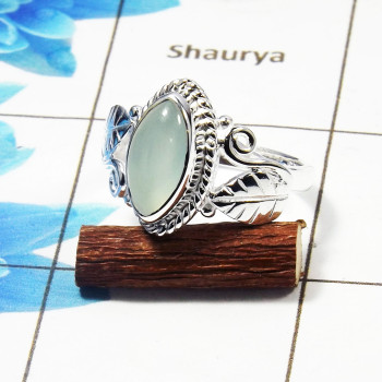 Aqua Chalcedony Gemstone Designer Ring SDR444-D- 925 Sterling Silver With Aqua Chalcedony Gemstone Wholesale Rings Aqua Chalcedony Gemstone Designer Ring SDR444-D- 925 Sterling Silver With Aqua Chalcedony Gemstone Wholesale Rings
