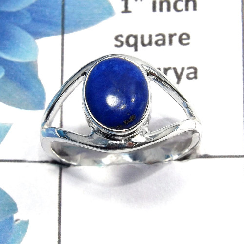 Lapis Cab C - SDR447 - Gorgeous Natural Blue Lapis Cab Gemstone Solid 925 Sterling Silver Designer Ring Lapis Cab C - SDR447 - Gorgeous Natural Blue Lapis Cab Gemstone Solid 925 Sterling Silver Designer Ring