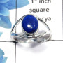 Lapis Cab C - SDR447 - Gorgeous Natural Blue Lapis Cab Gemstone Solid 925 Sterling Silver Designer Ring