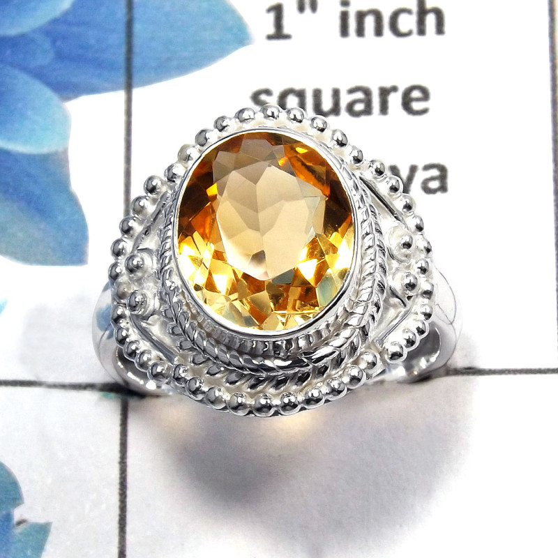 Citrine Cut I - SDR449 - Stunning Natural Citrine 10x12mm Oval Cut Gemstone Designer Ring 925 Sterling Silver Citrine Cut I - SDR449 - Stunning Natural Citrine 10x12mm Oval Cut Gemstone Designer Ring 925 Sterling Silver