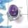 Amethyst Cab A - SDR451 - Natural Purple Amethyst Gemstone Designer Ring Solid 925 Sterling Silver