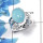 Blue Chalcedony Cab G - SDR451 - Awesome Natural Blue Chalcedony Gemstone 925 Sterling Silver Designer Ring