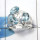 Blue Topaz Cut E - SDR461 - Solid 925 Sterling Silver Natural Blue Topaz Cut Gemstone Designer Ring