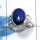 Lapis Cab A - SDR462 - Awesome Natural Blue Lapis Cab Gemstone Designer Ring 925 Sterling Silver