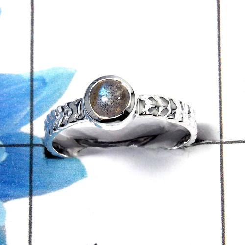Labradorite Cab E - SDR464 - Awesome Natural Blue Fire Labradorite Designer Ring 925 Sterling Silver Labradorite Cab E - SDR464 - Awesome Natural Blue Fire Labradorite Designer Ring 925 Sterling Silver