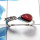 Garnet Cab & White Topaz Cut B - SDR480 - Natural Garnet & White Topaz Gemstone 925 Silver Light Weight Casting Ring