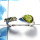 Peridot Cut G - SDR480 - Solid 92.5% Sterling Silver Natural Green Peridot Cut Gemstone Light Weight Casting Ring