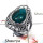 Chrysocolla Cab - O - SDR505 - Latest Collection Chrysocolla Gemstone 925 Sterling Silver Designer Ring
