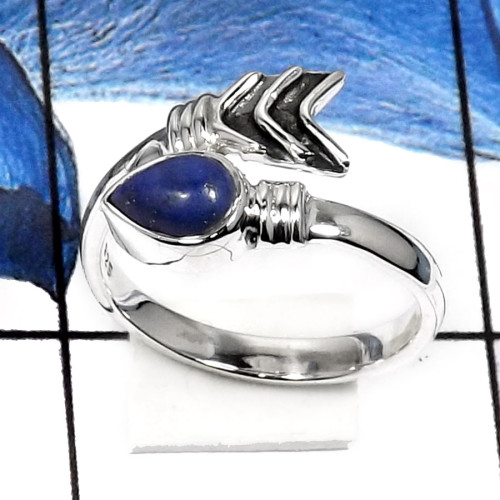Lapis Lazuli-C SDR510-Natural Cabochon Gemstone Handmade Fashion Ring 925 Sterling Silver Lapis Lazuli-C SDR510-Natural Cabochon Gemstone Handmade Fashion Ring 925 Sterling Silver