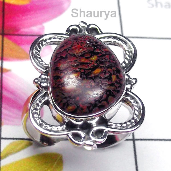 Dinosaur Bone C - SDR994-Exclusive Silver 925 Gemstone Fantastic Ring Dinosaur Bone C - SDR994-Exclusive Silver 925 Gemstone Fantastic Ring