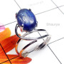 Kynite A - SDR999-Exclusive Silver Multi Gemstone Designer Ring