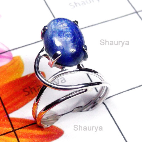 Kynite E - SDR999-Exclusive Silver Multi Gemstone Designer Ring