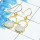 Rainbow Moonstone Cab E - SGE954-Genuine Cut n Cab Gemstone 925 Sterling Silver With Gold Plating Earring