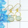 Aqua Chalcedony Cab F - SGE954-Genuine Cut n Cab Gemstone 925 Sterling Silver With Gold Plating Earring