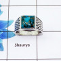 Turquoise Cab G - SMR996 - Stunning Blue Copper Turquoise Gemstone 925 Sterling Silver Casting Mens Ring