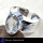 Crystal Cut B - SNB992 - Newly Arrival Natural Crystal Cut Gemstone Solid 925 Sterling Silver Adjustable Bangle