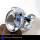 Crystal Cut C - SNB992 - Latest Collection Natural Crystal Oval Cut Gemstone 925 Sterling Silver Adjustable Bangle