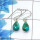 Blue Turquoise Cab Earring B - SPE752-Latest Collection Pear Shape Solid 925 Sterling Silver Factory Handmade Earrings