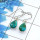 Blue Turquoise Cab Earring B - SPE752-Latest Collection Pear Shape Solid 925 Sterling Silver Factory Handmade Earrings