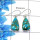 Blue Copper Turquoise Cab Earring B - SPE753-Latest Collection Solid 925 Sterling Silver Factory Handmade Earrings