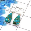 Blue Copper Turquoise Cab Earring B - SPE753-Latest Collection Solid 925 Sterling Silver Factory Handmade Earrings