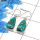 Blue Copper Turquoise Cab Earring B - SPE753-Latest Collection Solid 925 Sterling Silver Factory Handmade Earrings