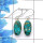 Blue Copper Turquoise Cab Earring E - SPE753-Latest Collection Oval Shape Solid 925 Sterling Silver Factory Handmade Earrings