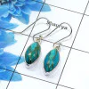 Blue Copper Turquoise Cab Earring H - SPE753-Latest Collection Marquise Shape Solid 925 Sterling Silver Factory Handmade Earring Blue Copper Turquoise Cab Earring H - SPE753-Latest Collection Marquise Shape Solid 925 Sterling Silver Factory Handmade Earring