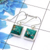 Blue Copper Turquoise Cab Earring I - SPE753-Latest Collection Square Shape Solid 925 Sterling Silver Factory Handmade Earrings Blue Copper Turquoise Cab Earring I - SPE753-Latest Collection Square Shape Solid 925 Sterling Silver Factory Handmade Earrings