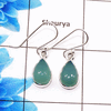 Natural Aqua Chalcedony Cab Earring C - SPE754-Latest Collection Pear Shape 925 Sterling Silver Factory Handmade Earrings Natural Aqua Chalcedony Cab Earring C - SPE754-Latest Collection Pear Shape 925 Sterling Silver Factory Handmade Earrings