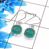Natural Aqua Chalcedony Cab Earring D - SPE754-Latest Collection Cushion Shape 925 Sterling Silver Factory Handmade Earrings