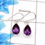 Stunning Amethyst Cut Earring E - SPE757-New Collection Pear Shape 925 Sterling Silver Factory Handmade Earrings